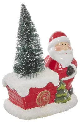 Produktbild von Dekorativer Weihnachtsmann aus Kunstharz, H. 13 cm
