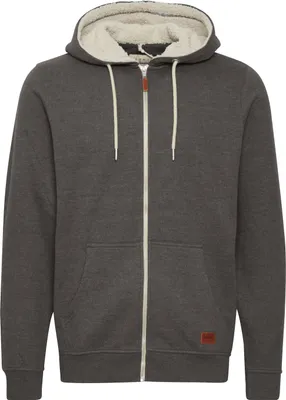 Produktbild von BLEND BHHulker Herren Sweatjacke Kapuzenjacke Zip-Hoodie Pullover mit Teddy-Futter Kängurutasche Rippbündchen Baumwollmischung Regular fit