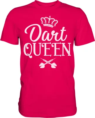 Produktbild von Dart Queen Frau Dartspielerin Darts T-Shirt – Sorbet / S