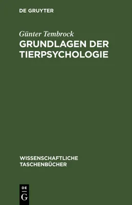 Produktbild von Grundlagen der Tierpsychologie