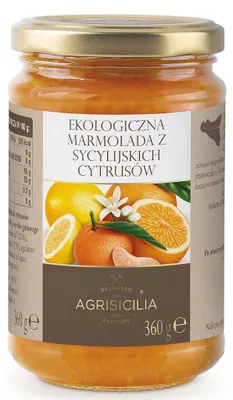 MARMOLADA Z CYTRUSÓW SYCYLIJSKICH BIO 360 g - AGRISICILIA
