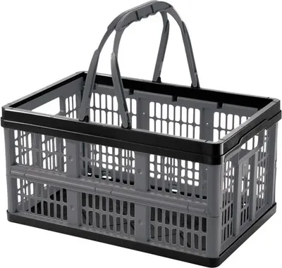 Produktbild von Tontarelli Klappbox Voila 16 L schwarz-anthrazit 39 x 26 x 21 cm