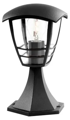 Zdjęcie produktu dla Philips myGarden Lampa słupkowa/przyścieżkowa Creek 60 W E27 bez żarówki, Zewnętrzne oświetlenie postument/słup, Czarny, Metal, IP44, Ogród, Patio, I