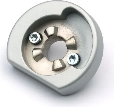 Produktbild von Schüco Befestigungsrosette KvD abschließbar, DIN rechts silber 247100 / 247116