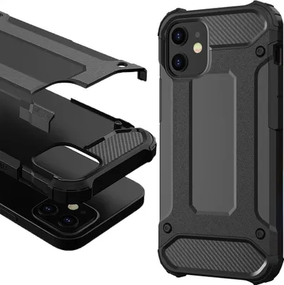 Obrázok produktu pre Hybrid Armor Etui puzdro pre Iphone 12 Promax Black