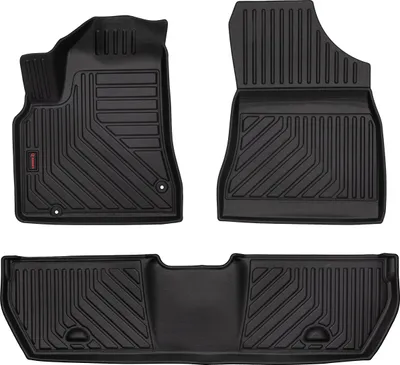 Immagine prodotto di Tappetini auto in gomma 3D Wielganizator per Citroen Berlingo II kombivan, multispace, 5 posti (2008-2018) – neri, bordo alto, set 3 pz
