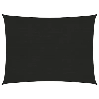 Produktbild von The Living Store Sonnensegel 160 g/m² Schwarz 2x3,5 m HDPE