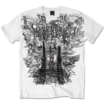 Obrázek produktu pro Avenged Sevenfold Land of Cain White 2XL Tričko
