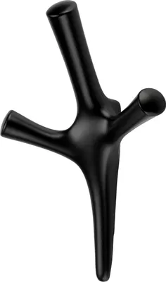 Produktbild von SOTECH Garderobenhaken TRICORNO Höhe 157 mm x Breite 106 mm Schwarz matt aus Zinkdruckguss