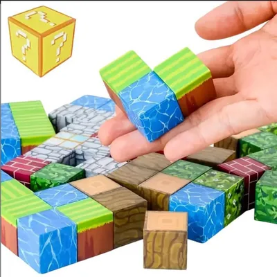 Produktbild von Magnetische Bausteine 100 Stk – STEM Bauwürfel DIY Spielzeugset für Kinder