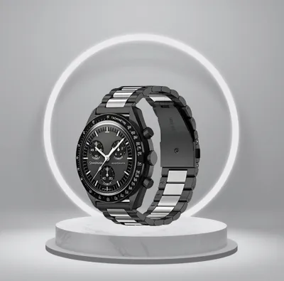 Produktbild von Armband 20mm, hochwertiges Uhrenarmband passend für Omega x Swatch Moonswatch und Omega Speedmaster Modelle - Moonswatch strap