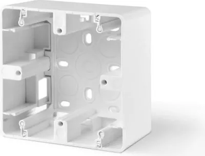 Zdjęcie produktu dla VIDEX BINERA puszka natynkowa biała, IP20, 86x86x45mm