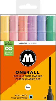 Produktbild von Molotow Acrylmarker One4All 227HS Pastel Classic Set