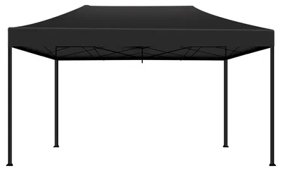 Immagine prodotto di Kebon Tenda / Gazebo Per Giardino 3X4,5 Mt Impermeabile Tendone Pieghevole Per Fiere E Mercati Colore Nero