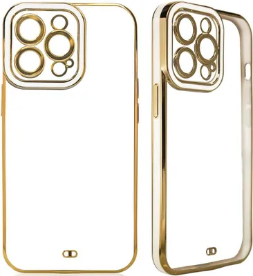 Immagine prodotto di Custodia alla moda per Samsung Galaxy A13 5G Gel Case con cornice bianca e oro