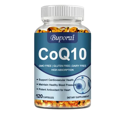 Produktbild von CoQ10 300 mg (120 Kapseln) Nahrungsergänzungsmittel, Herz, Kreislauf, Energie und Ausdauer
