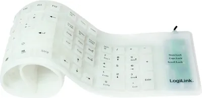 Produktbild von LogiLink ID0018A, Volle Größe (100%), Kabelgebunden, USB, QWERTZ, Weiß