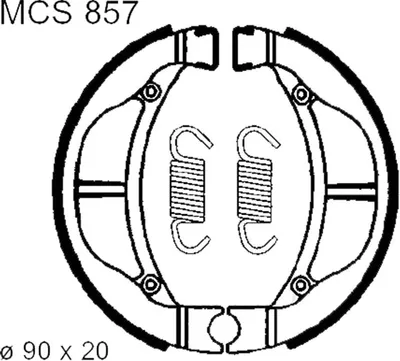 Zdjęcie produktu dla Szczęki hamulcowe kpl. TRW MCS857