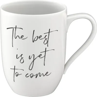 Produktbild von Villeroy & Boch Statement Becher m. Henkel The best is yet 0,34l