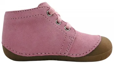 Imagen del producto de Zapatos para niña de la marca Richter, modelo botín con cordones, ideales para aprender a caminar, color rosa, para uso diario