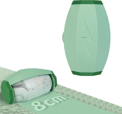 Produktbild von Fusselrolle Wiederverwendbar, Waschbare Klebrige Gel Fusselrolle Ball, Tragbarer Tierhaarentferner Fusselrolle für Tierhaare Kleidung Sofas (Grün)