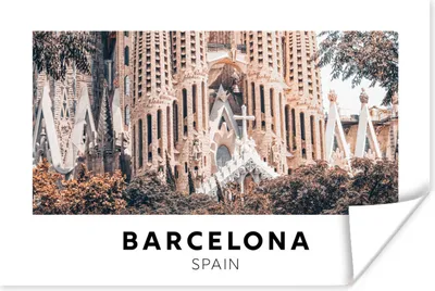 Produktbild von MuchoWow® Poster Spanien - Barcelona - Architektur 120x80 cm - Bilder