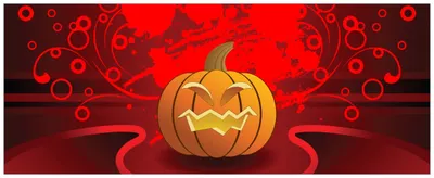 Produktbild von Wallario Premium Glasbild, freischwebende Optik, kräftige Farben, Größe 80 x 32 cm Motiv Geschnitzter Halloween-Kürbis im Comic Stil