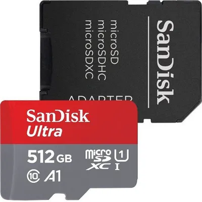 Produktbild von SD MicroSD Card 512GB SanDisk Ultra Class 10 inkl. Adapter