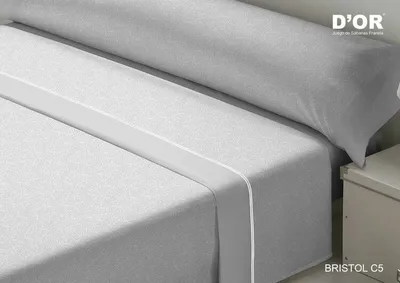 Produktbild von Set d'or bristolgraues Bettlaken d'or 90 Flanell de-Bettwäsche