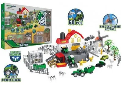Imagen del producto de Juguete: Granja Con Animales Y Vehículos. 50 Piezas