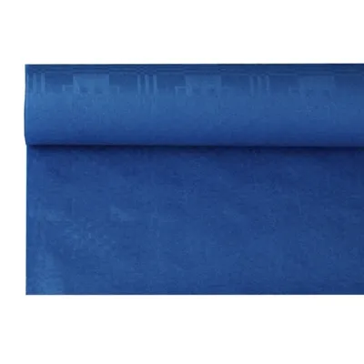 Produktbild von Papiertischtuch mit Damastprägung 8 m x 1,2 m dunkelblau