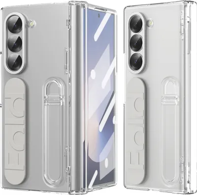 Obrázek produktu pro Pouzdro s popruhem na Samsung Galaxy Z Fold 6 vestavěnou ochranou displeje, stojánkem a ochrana pantu Průhledný