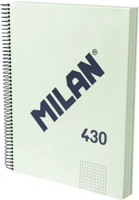 Productafbeelding van Milan 57143E120GR, Effen, Groen, A4, 120 vel, 95 g/m², Geruit papier