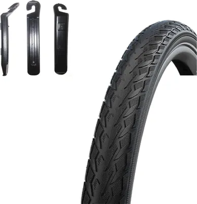 Zdjęcie produktu dla 1 x opona rowerowa Schwalbe Delta Cruiser Plus PunctureGuard E-25 z Reflex Black 40-622 ( 28 x 1.50 ) z dźwignią do opon