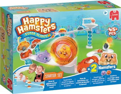 Produktbild von Jumbo Happy Hamsters - Starter Set Konstruktionsspielzeug Rennbahn