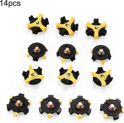 Produktbild von Golf Schuhspikes, 14 Stück Set, Wechselstifte für Golfschuhe, Traktion & Halt