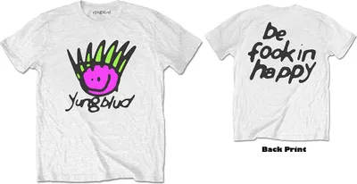 Produktbild von Yungblud - Gesicht Uni Medium T-Shirt - weiß