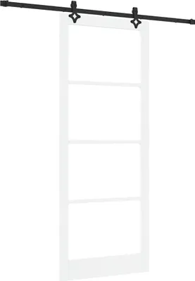 Produktbild von Schiebetür ORKDAL Weiß und Schwarz 93 x 232 cm