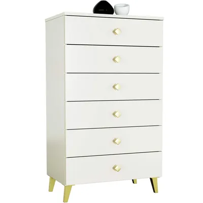 Zdjęcie produktu dla Komoda AKORD MOBI Kaszmir 60 cm 6 szuflad kolor Kaszmir mat 60x37x104 cm