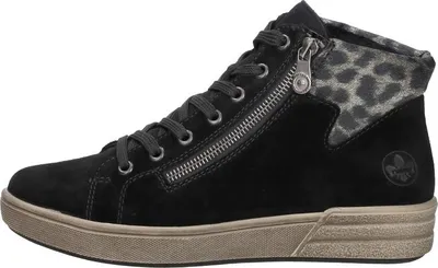 Image de Rieker Veterschoenen Hoog  Veterschoenen Hoog - Zwart - Maat 40