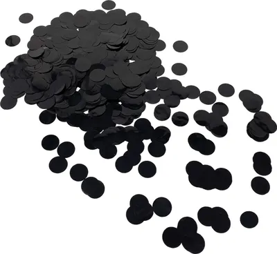 Produktbild von Oblique Unique Konfetti schwarz rund glänzend Tisch Deko für Halloween Geburtstag Silvester Feier Jubiläum Streu Deko
