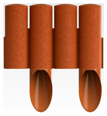 Produktbild von Gartenpalisade Ziegelrot Höhe 25,5 cm Länge 2,3 m
