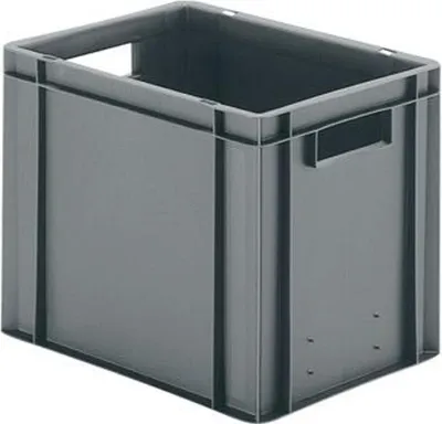 Immagine prodotto di LA-KA-PE Contenitore da trasporto impilabile L400xL300xH320mm - TK400/320-0 GRIGIO