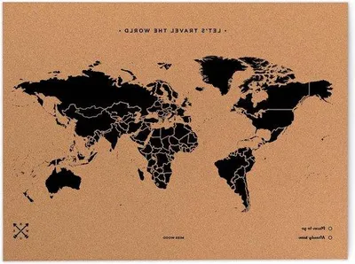 Image de Carte décorative en carton, noire - informative - 1 pièce - 60 x 45 cm