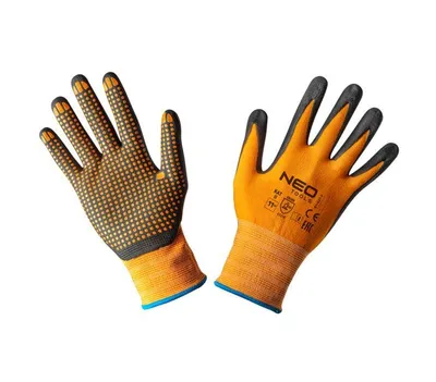 Produktbild von NEO TOOLS Arbeitshandschuhe Nylon, Beschichtung: Nitril und Nitrilpunkte, 4131X, Größen 8"-11" - 11"