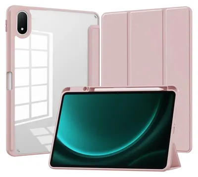 Productafbeelding van Solidchoice - Schokbestendige Case voor Oneplus Pad 3 met Magnetische Sluiting en Vouwstand, Roze
