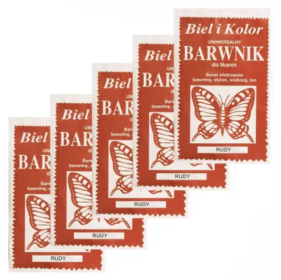 Produktbild von 5 x 10g Batikfarbe Textilfarbe Stofffarbe färben, bitte Farbmix wählen, Farbe:ziegelrot
