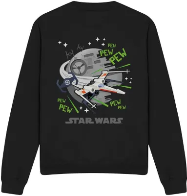 Productafbeelding van Star Wars - "Pew Pew" sweater voor heren/dames, uni model, TV4155 (maat M) (zwart)