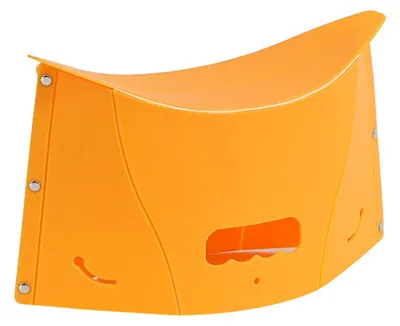 Produktbild von Klapphocker mit ergonomischem Design, Grifflöchern, tragbarer Sitz mit Knieentlastung, ideal für Reisen, Camping, Angeln und Gartenarbeit