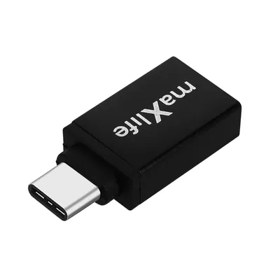 Produktbild von USB-A / USB-C Ultra-kompakter Adapter, Maxlife - Schwarz